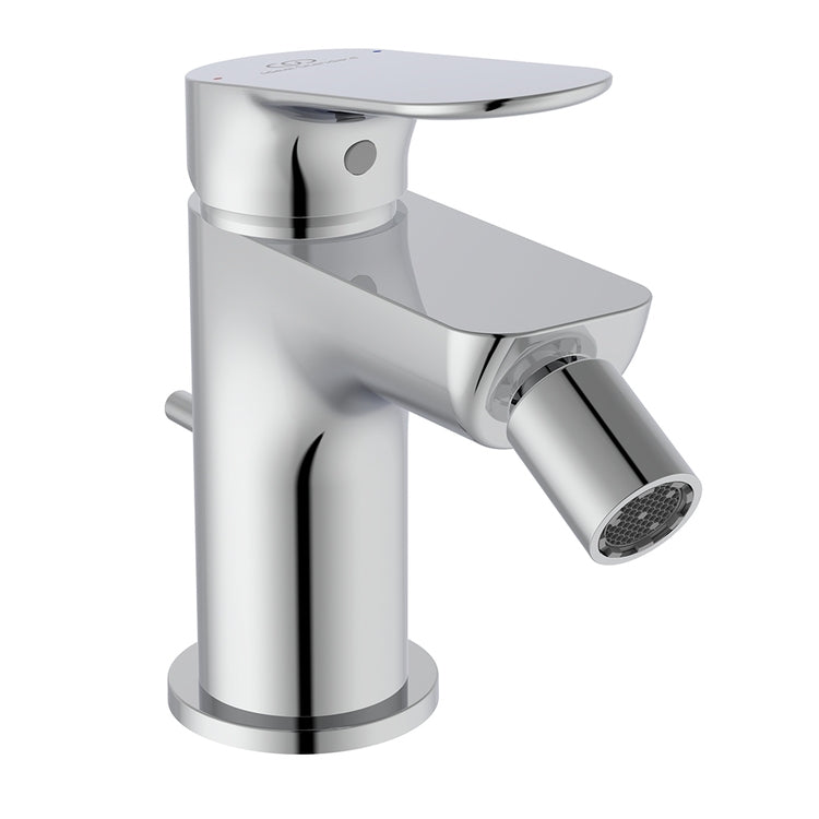 Ideal Standard Einhand-Bidetmischer, mit Steuergriff und Ablaufgarnitur 1-1/4", Chromoberfläche CERALIFE O BE112AA