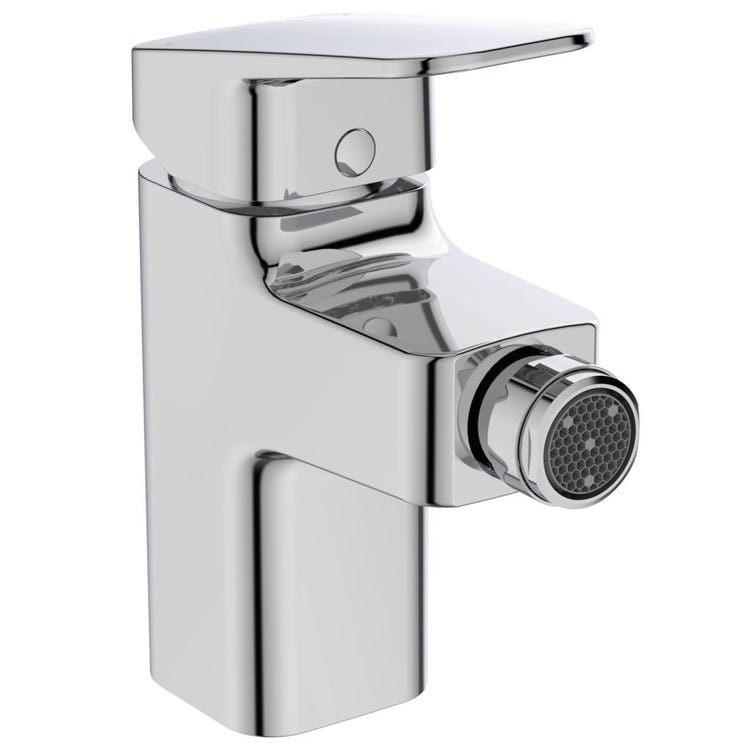 Ideal Standard Einhandmischer für Bidet, mit Ablauf und EasyFix+ Befestigung, Chromoberfläche CERAPLAN BD278AA