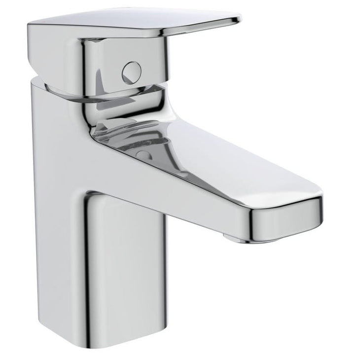 Ideal Standard Einhandmischer für Waschbecken, mit Ablauf, mit 5 l/min Belüfter und EasyFix+ Befestigungen, Chromoberfläche CERAPLAN BD274AA