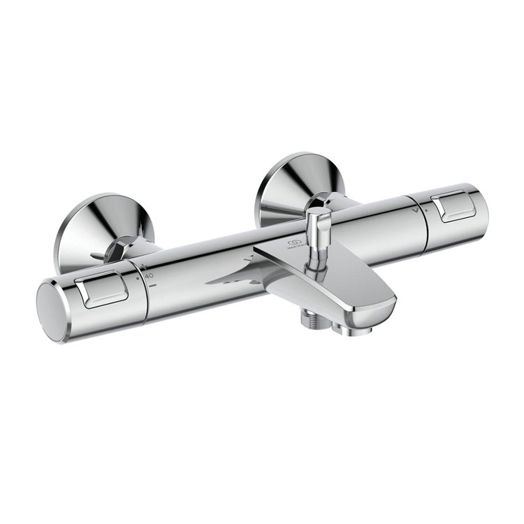 Ideal Standard Externer Thermostatmischer für Badewanne oder Dusche, ohne Duschkomponenten, Chromoberfläche CERATHERM T25 A7206AA