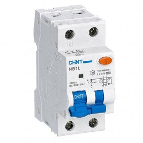 Chint NB1L2 Fehlerstrom- und Leitungsschutzschalter 25 A 1P+N 6 kA 300 mA Typ A