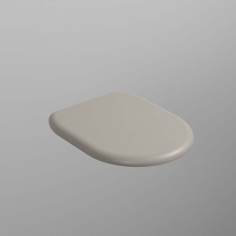 Cielo Abdeckhaube aus duroplastischem Material mit langsam schließendem Scharnier und Schnellverschluss, Farbe Hafer, matte Oberfläche ITACA CPVITTFAV