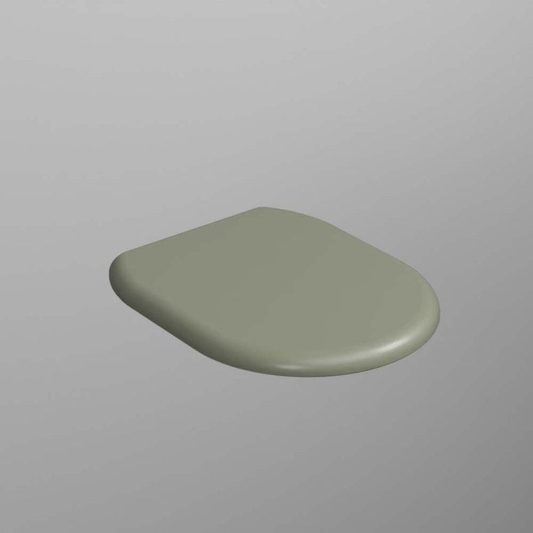 Cielo Abdeckhaube aus duroplastischem Material mit langsam schließendem Scharnier und Schnellverschluss, Farbe Agave, matte Oberfläche ITACA CPVITTFAG