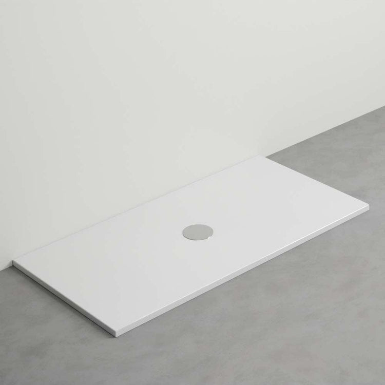 Cielo Rechteckige Duschwanne L. 160 T. 80 cm, Weiß glänzende Oberfläche INFINITO NEW PD3N80160
