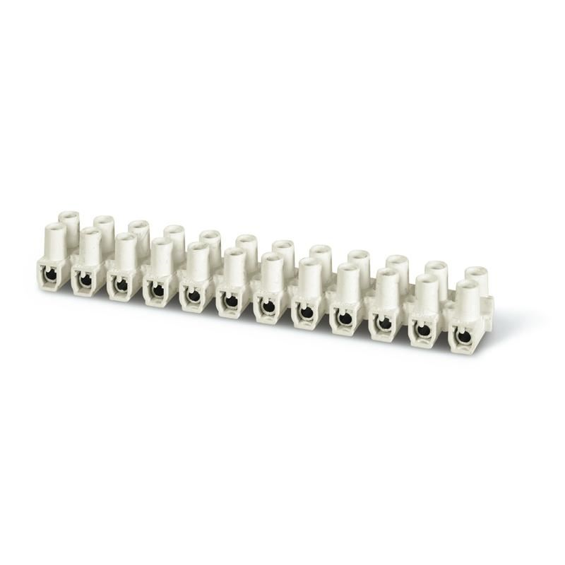 Scame T85 Lüsterklemmleiste 10 mm², weiß
