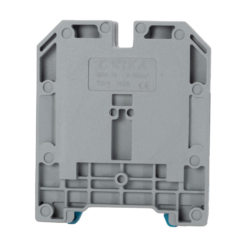 Onka Reihenklemme für Hutschiene 70 mm², grau