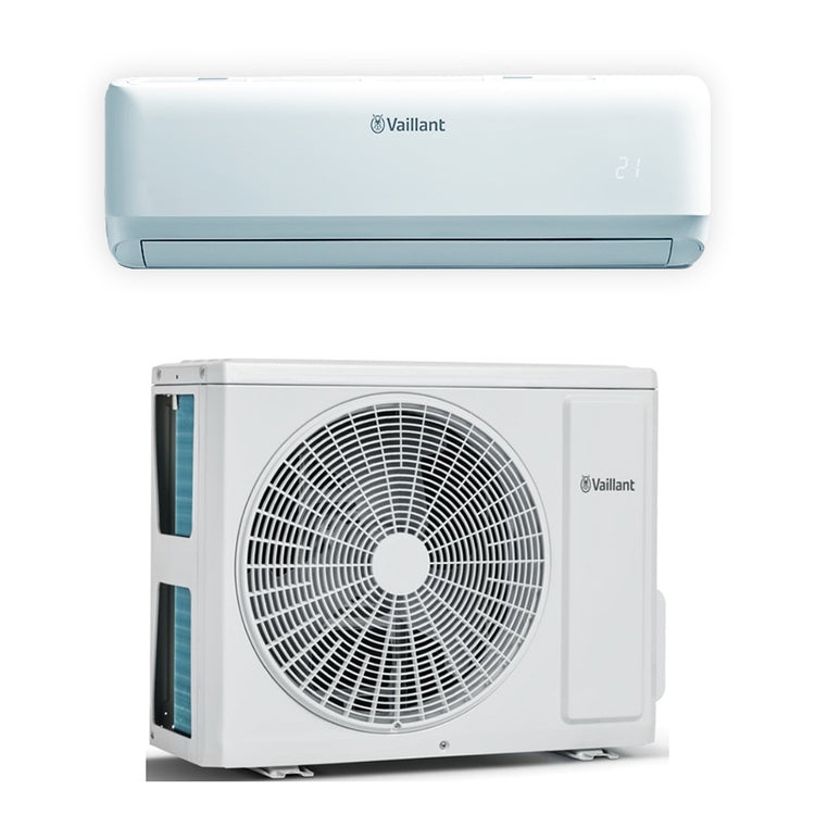 Vaillant Monosplit-Klimagerät climaVAIR pro, Wandgerät, Inverter, WLAN – Außengerät 7,1 kW, Innengerät 22000 BTU VAIB1-065WN