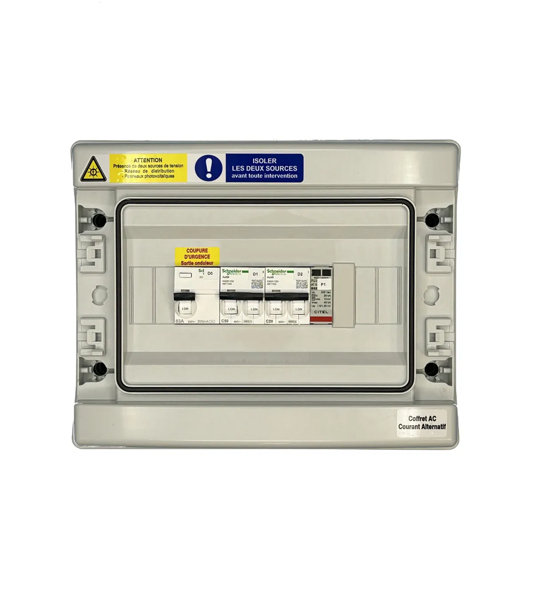 AC-Schaltkasten 50A Einphasig