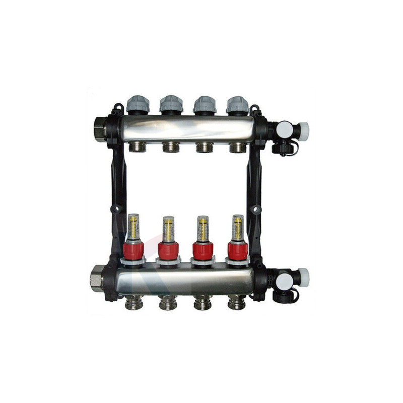 Solarics Daikin ECOLLECTRMV10A – RMV Kollektor 10 Outlets in Stainless Steel with Flow Regulators
