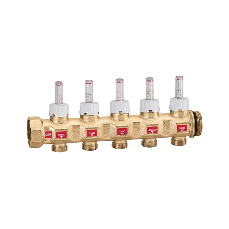 Caleffi Verteiler für Vorlauf, Anschluss 1 1/4" F, 5 Abgänge 667755S1