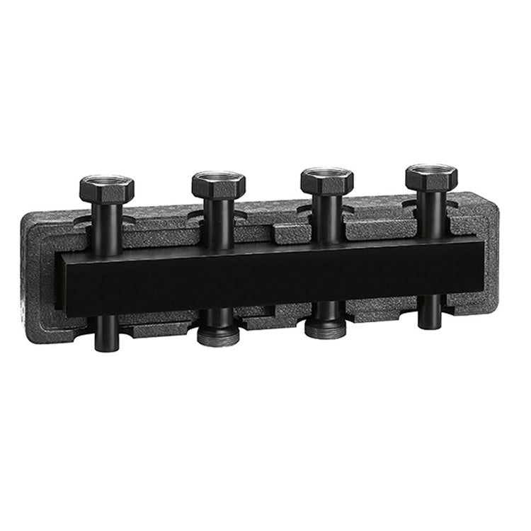 Caleffi Verteiler Ø1.1/2" für Heizungsanlagen mit 2 Anschlüssen im Abstand von 125 mm, empfohlene maximale Luftvolumenstrom 4 m3/h 550220