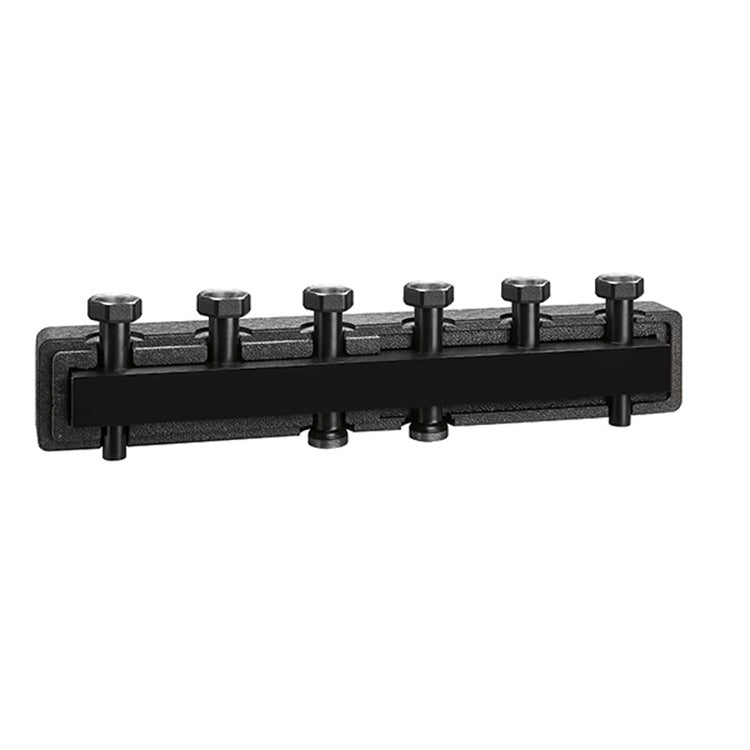 Caleffi Verteiler Ø1.1/2" für Heizungsanlagen mit 3 Anschlüssen im Abstand von 125 mm, empfohlene maximale Luftvolumenstrom 4 m3/h 550230
