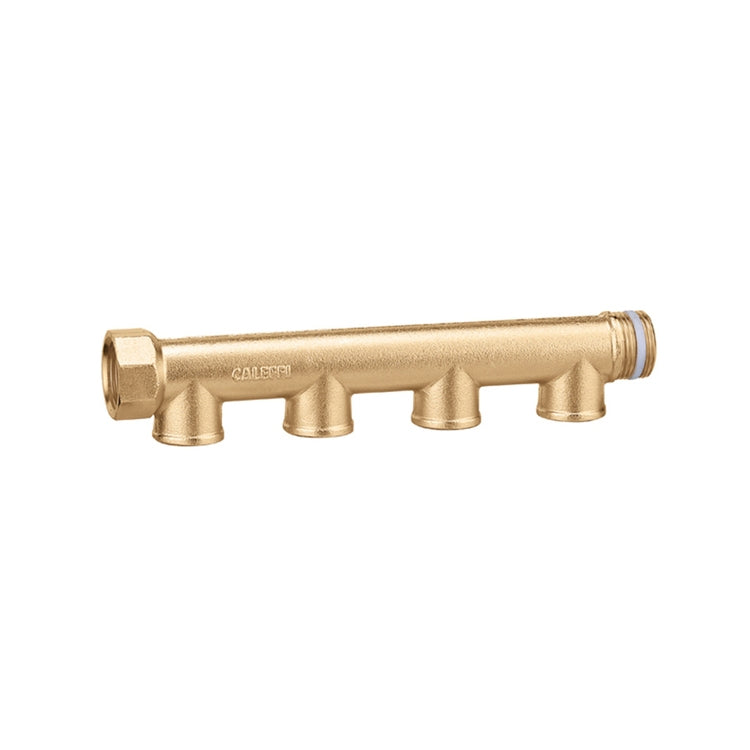 Caleffi Einfachverteiler, zusammenstellbar, 2 weibliche Abgänge mit 3/4" Anschluss und 50 mm Achsabstand 592527