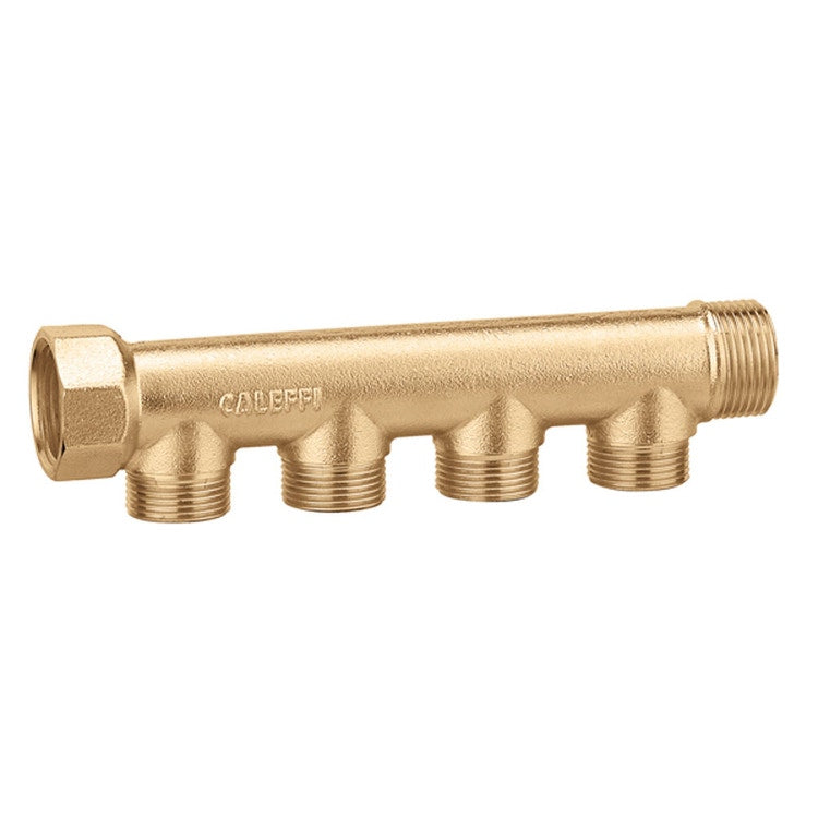 Caleffi Einfacher Verteiler, modulare 3/4" X 4 Abzweigungen 349040
