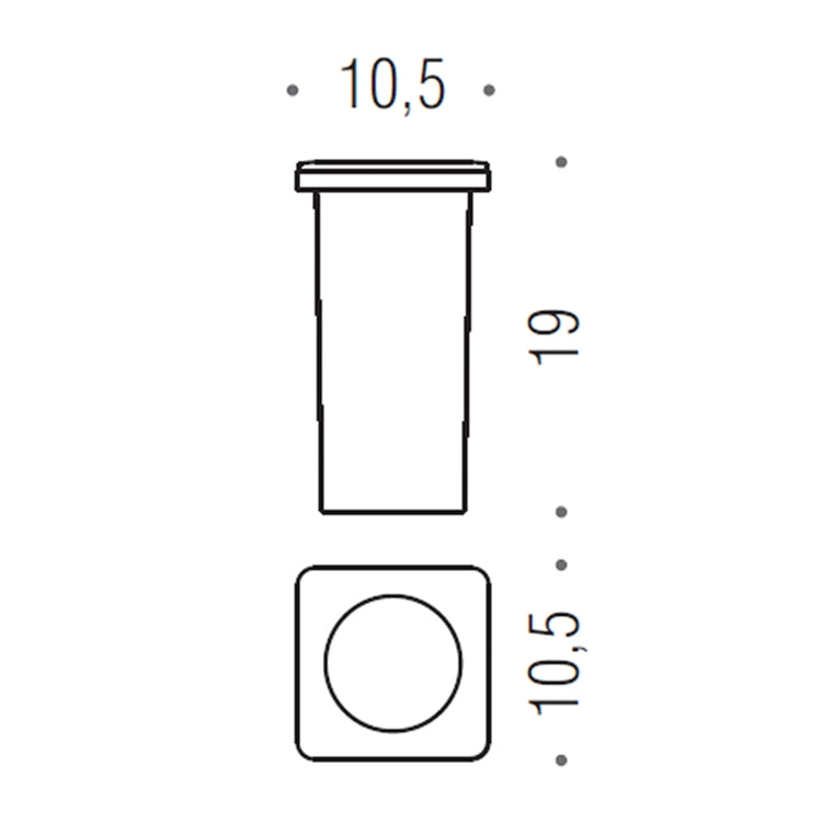 Colombo Design Ersatz Bürstenhalterbehälter für Toilettenbürste, aus mattiertem Naturglas RICAMBIO B70500-VAN