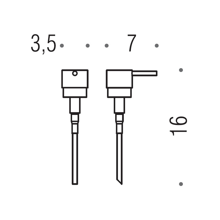 Colombo Design ERSATZpumpe für Seifenspender, glänzende Vintage-Oberfläche RICAMBIO B93580VL