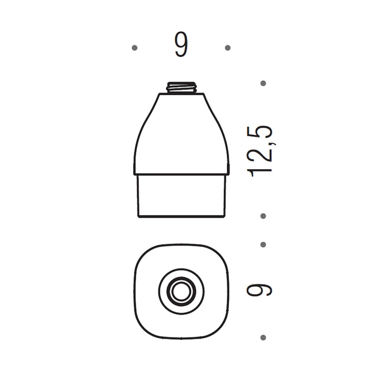 Colombo Design ERSATZbehälter für Seifenspender, Glas, naturgesäuert RICAMBIO B93700-VAN