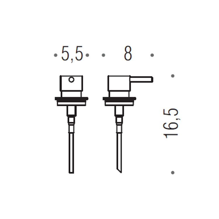 Colombo Design ERSATZpumpe für Flüssigseifenspender, Zirkonium-Finish HPS SS RICAMBIO W49530HPS1