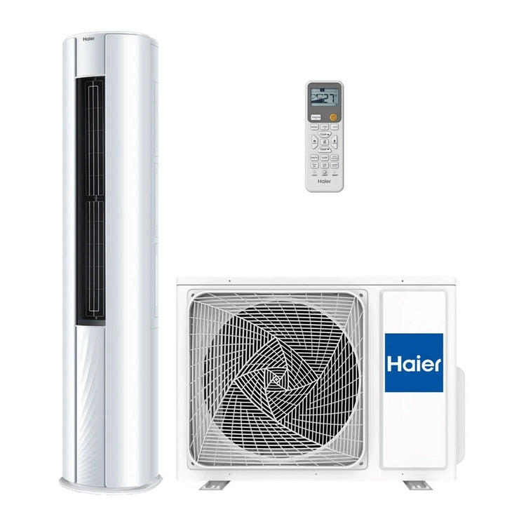 Haier Säule ZUN R32 Monosplit-Säulenklimagerät, einphasige Außengerät 7,1 kW Innengerät 24.000 BTU AP71DFMHRA+1U71WEMFRA