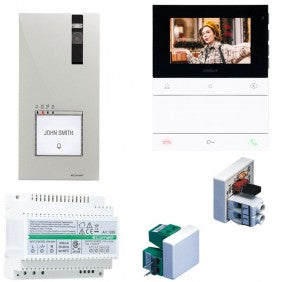 Comelit PL8461V Videosprechanlage-Kit für Einfamilienhaus 2-Draht