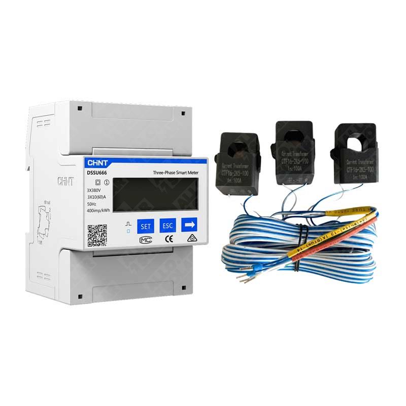 HOYMILES Zähler DDSU666 dreiphasig und 3x100A CT