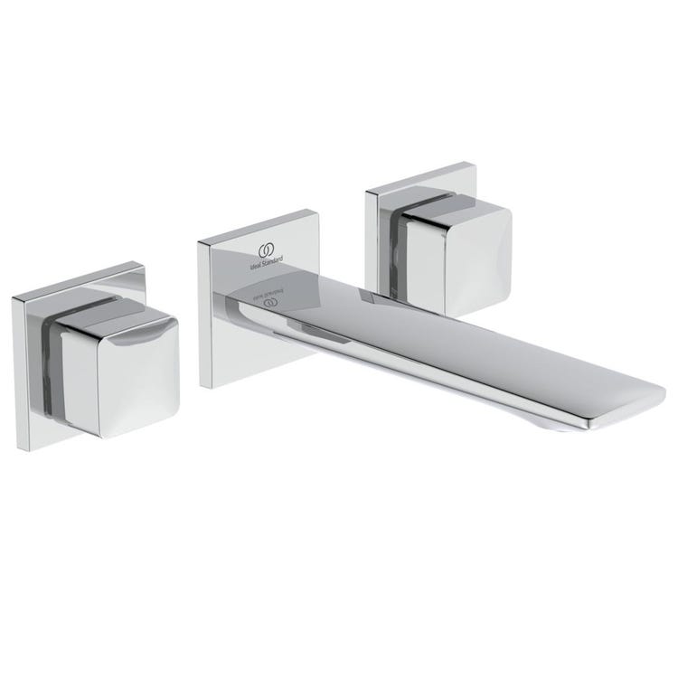 Ideal Standard Einbau-Dreilocharmatur für Waschbecken, Chromoberfläche CONCA A7445AA