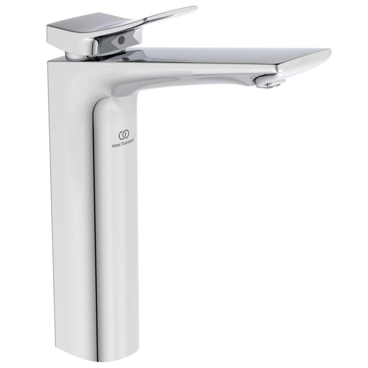 Ideal Standard Einhebelmischer zur Aufstellung auf der Waschtischplatte, ohne Ablauf, Chromoberfläche CONCA BC758AA
