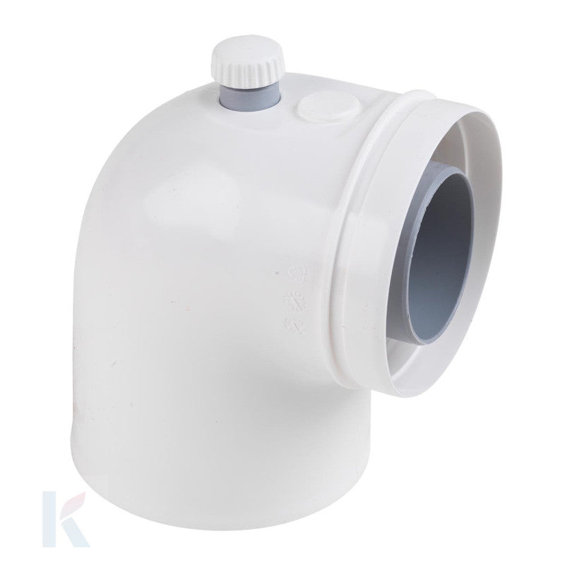 Solarics Daikin DRMEEA60100BA – Connection Bend, 90°, PP 60/100 + MP(0mm) for Boiler