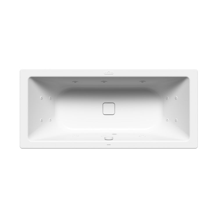 Kaldewei Rechteckige Badewanne L. 180 T. 80 cm, mit Aquamassage Full Body, aus emailliertem Stahl, Farbe Alpinweiß CONODUO 235160250001
