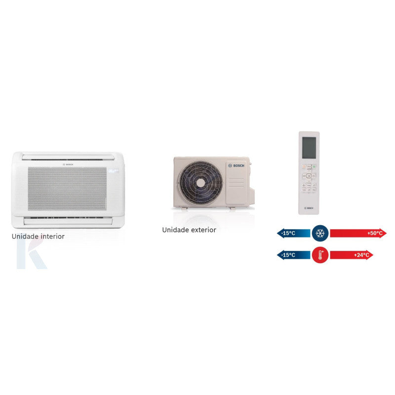 Solarics Bosch CL5000iL Set 53 CN - 5,3 kW – Consola Climate 5000i Monosplit-Klimaanlage