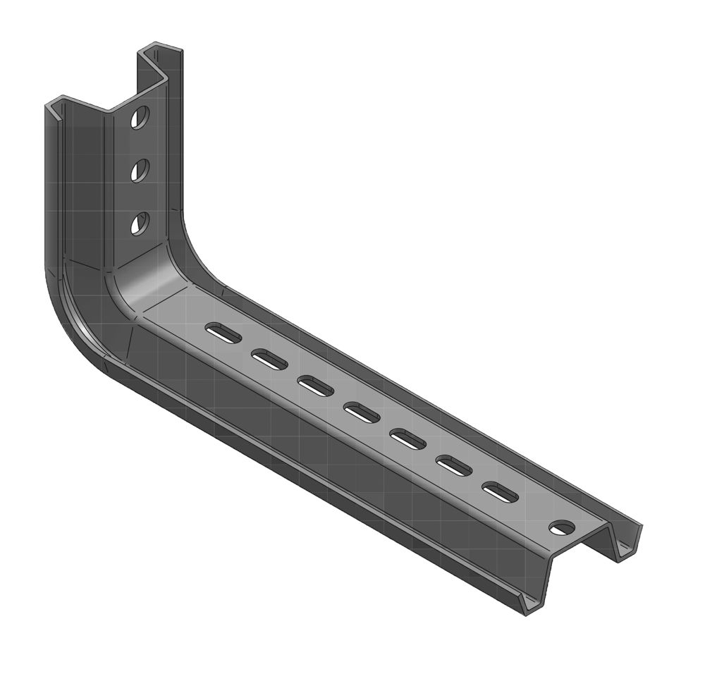 Novelite Ausleger für Metall-Kabelrinne, 245 mm