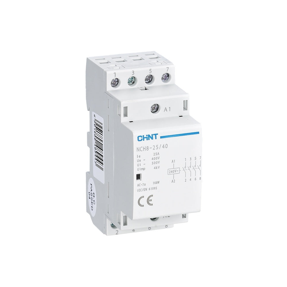 Chint Installationsschütz 25 A, 4 Schließer, 220–240 V