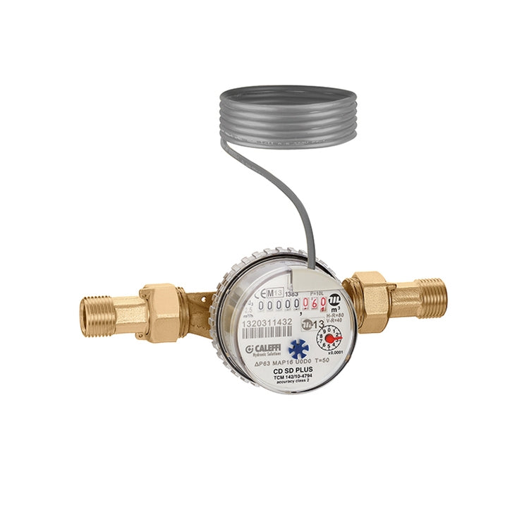 Caleffi Volumetrischer Kaltwasserzähler max. 30 °C, Anschluss 1/2" 794204