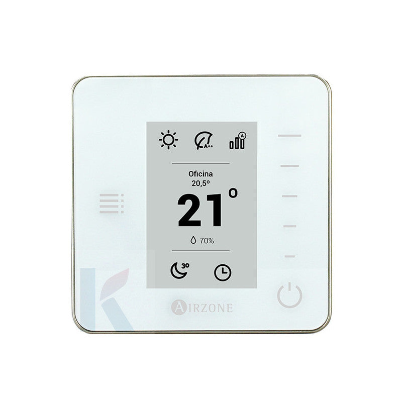 Solarics Airzone Flexa Think Monochrome Funkthermostat - Weiß – Steuerung