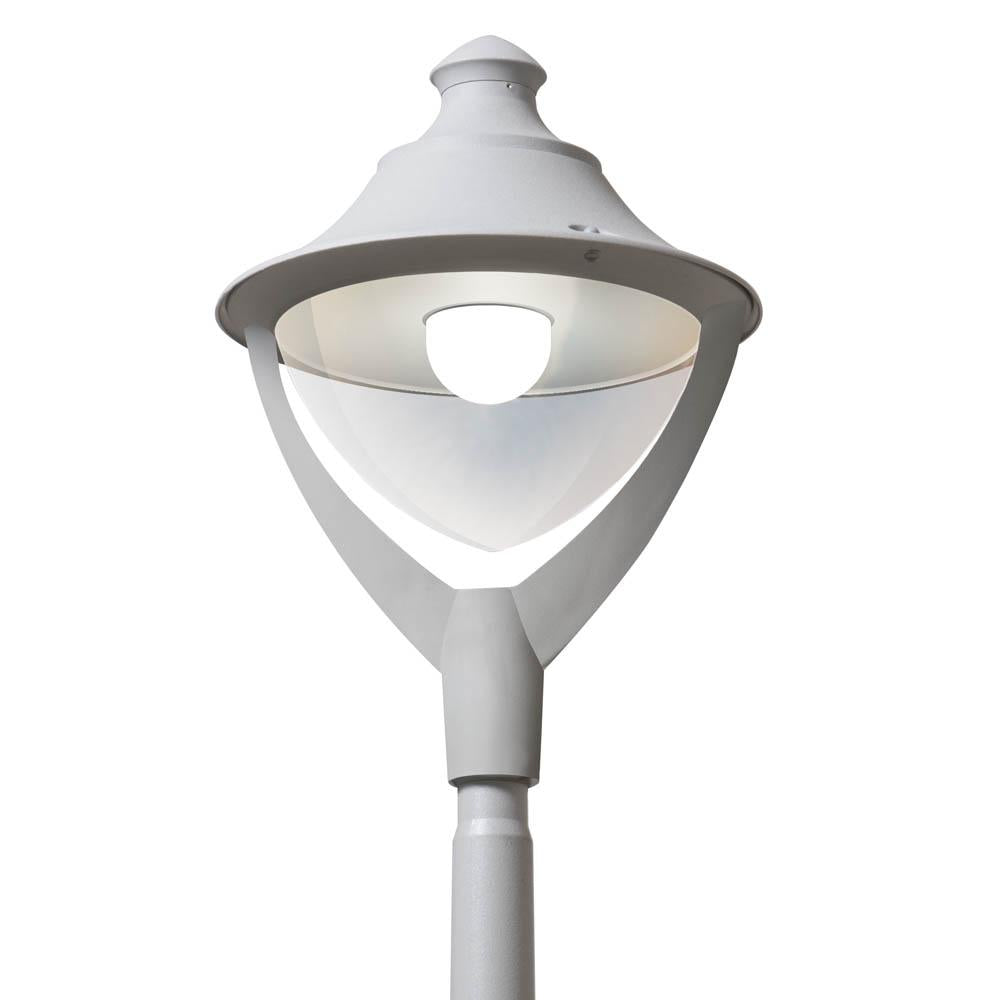 Fumagalli LED-Mastaufsatzleuchte Beppe 400, 50 W, 4000 K, grau