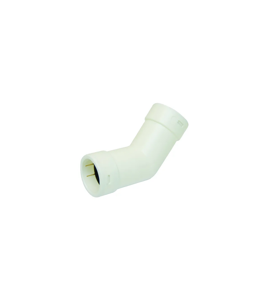 Bogen à 45° p/pvc blc Ø20mm