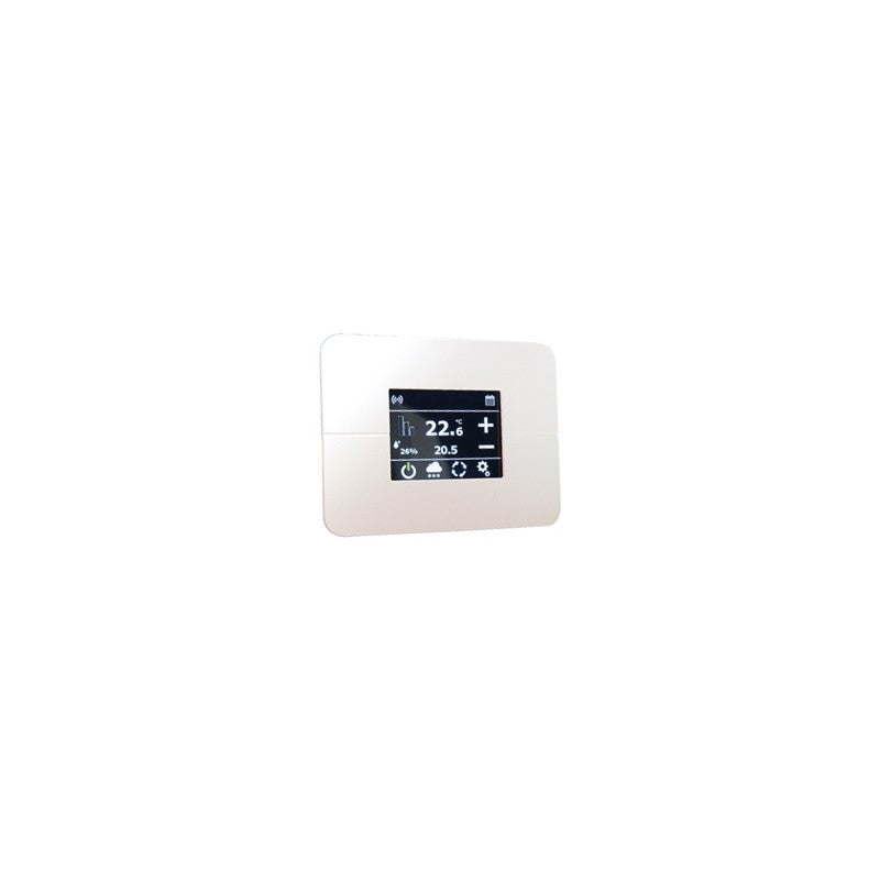 Solarics Giacomini K492TY012 – Digitaler Wi-Fi-Raumthermostat mit Touch-Display, 230-V-Fußbodenheizung und Gebläsekonvektoren