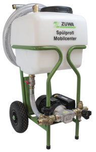 ZUWA Spülprofi Mobilcenter 90/55 - Behälter 55 Liter Füll- und Spülstation mit UNISTAR 2000-C, 230 V -Art. 1340581