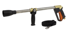 ZUWA Spritzpistole Niro/Messing u. Tragegürtel Anschluss R ½" a mit Handgriff -Art. 14790110S