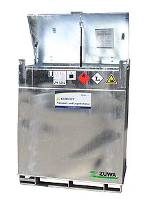 ZUWA KUBICUS 1000 für Diesel, Heizöl und Benzin Kraftstoffcontainer doppelwandig -Art. 12082110