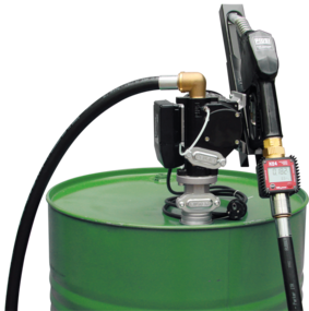 ZUWA Fasspumpe E 72-F/Z DC, mit Zählwerk K24, 12/24 V für Diesel/Biodiesel, mit Teleskoprohr 95 cm -Art. 120706FZ
