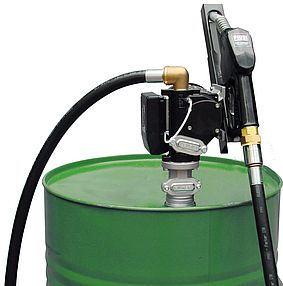ZUWA Fasspumpe E 56-F DC, ohne Zählwerk, 12 V für Diesel/Biodiesel, mit Teleskoprohr 95 cm -Art. 120705F