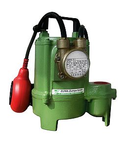 ZUWA VORTEX 75, 2850 min-1, 230 V Schmutzwassertauchpumpe mit Schwimmerschalter -Art. 1650130