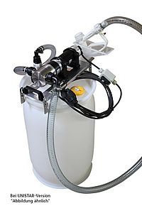 ZUWA Fasspumpe UNI 380-B , 12/24 V für Fässer Durchm. 340 bis 380 mm , ohne Zählwerk -Art. 120720