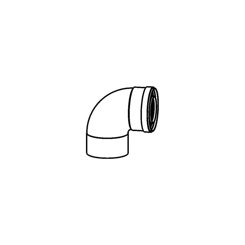 Solarics Baxi 140040175 – 90º-Kurve 80/125