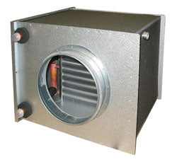 Systemair CWK 250-3-2,5 – Wasserkühler für Rundkanäle, Rohr 250 mm