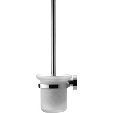 Duravit Toilettenbürstenhalter zur Wandmontage, satiniertes Glas, Chromfinish D-CODE 0099271000