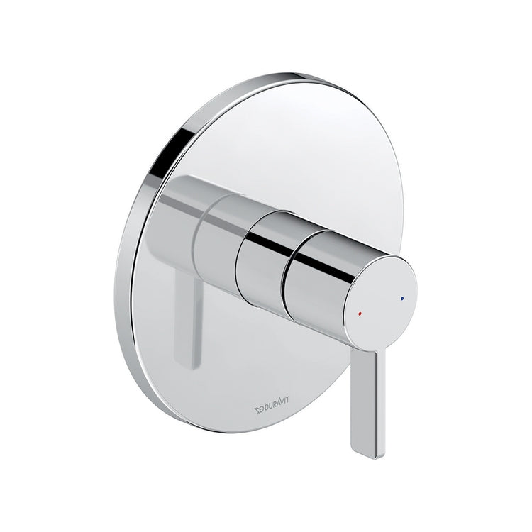Duravit Einhand-Duschmischer zur Unterputzmontage, Unterputzkörper nicht enthalten, ohne Umsteller, Chromoberfläche D-NEO DE4210010010