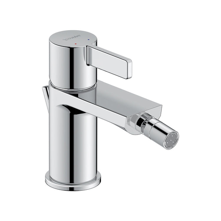Duravit Einhandmischer H. 13,5 cm, für Bidet, mit Ablaufgarnitur, Chromoberfläche D-NEO DE2400001010
