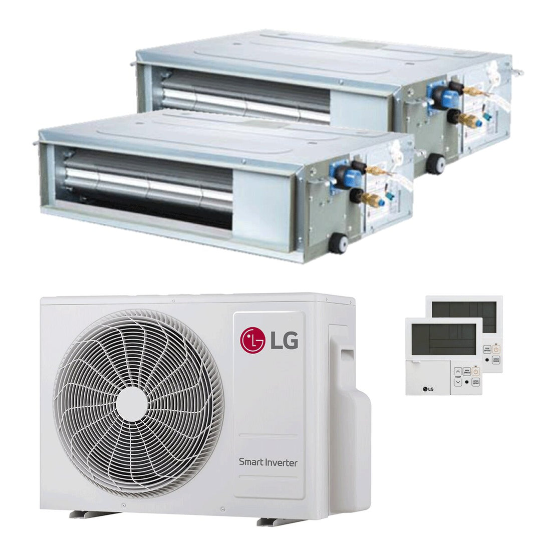 LG Kanalgerät CL 9000+9000 BTU – Multisplit-Klimagerät (2x), 4,69/5,28 kW, R32, A+++/A++